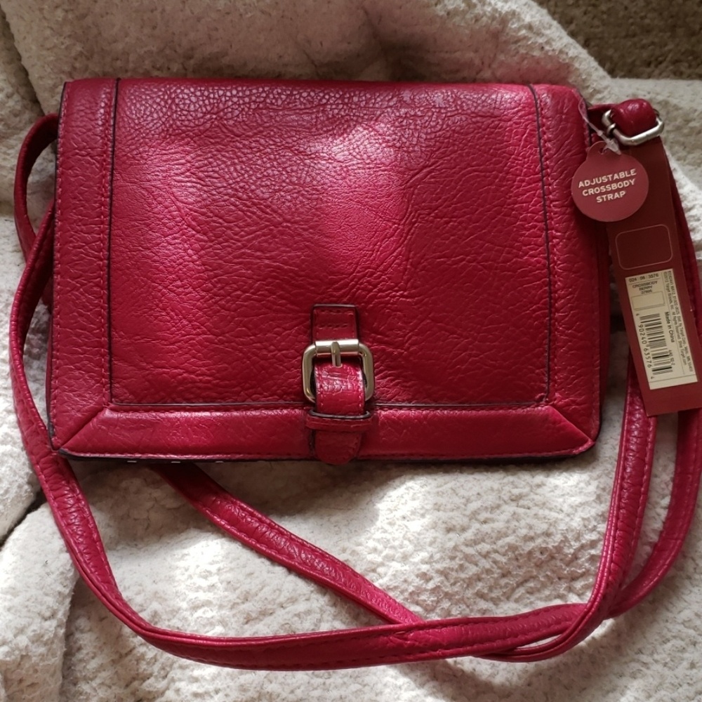 Faux leather purse